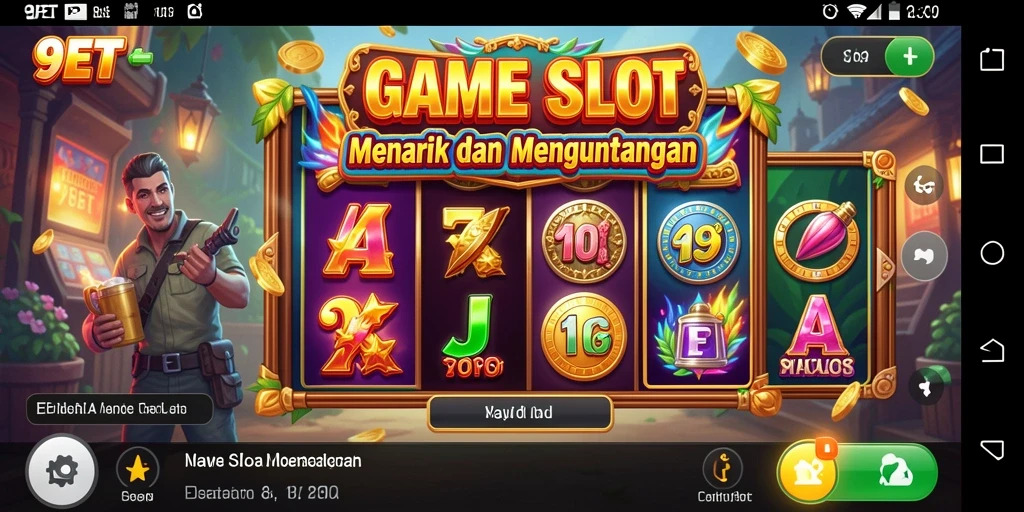 Screenshot gameplay Slot yang menampilkan keseruan bermain 9ET.