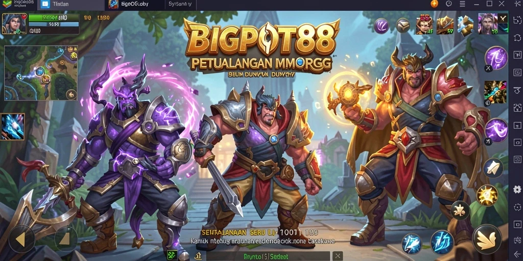 Gameplay menarik BIGPOT88 dengan aksi seru dalam dunia MMORPG.