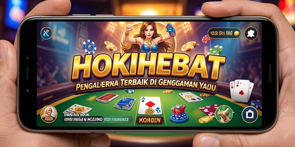 Tampilan menarik dari gameplay HOKIHEBAT di aplikasi Kasino.