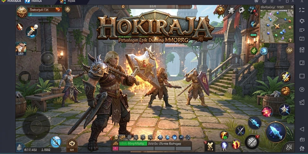 Screenshot gameplay HOKIRAJA yang menampilkan petualangan seru dalam MMORPG.