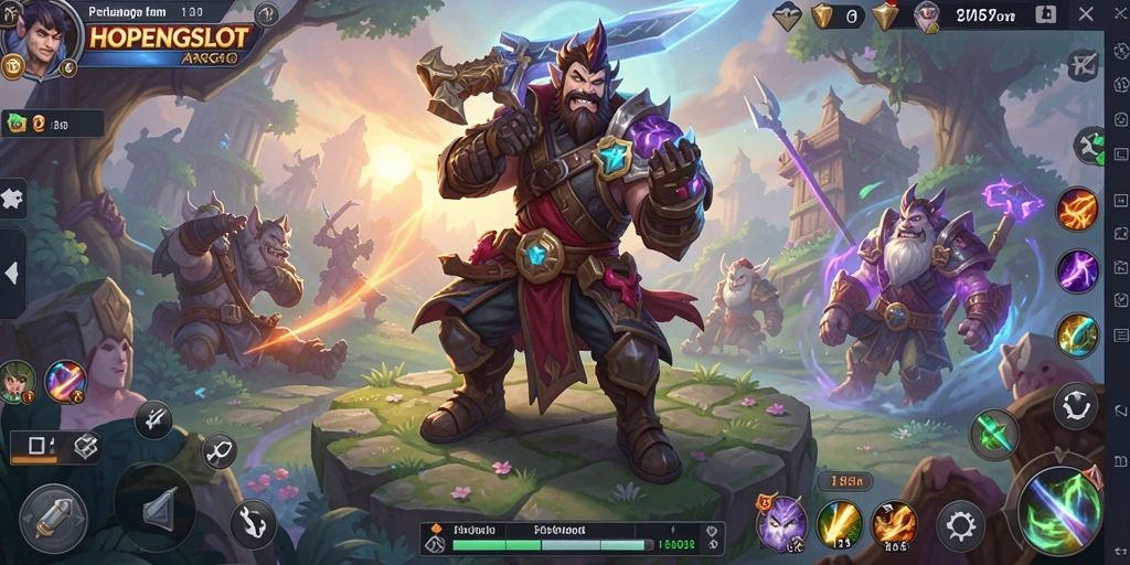 Tangkapan layar gameplay HOPENGSLOT yang menampilkan aksi pertempuran yang mendebarkan.