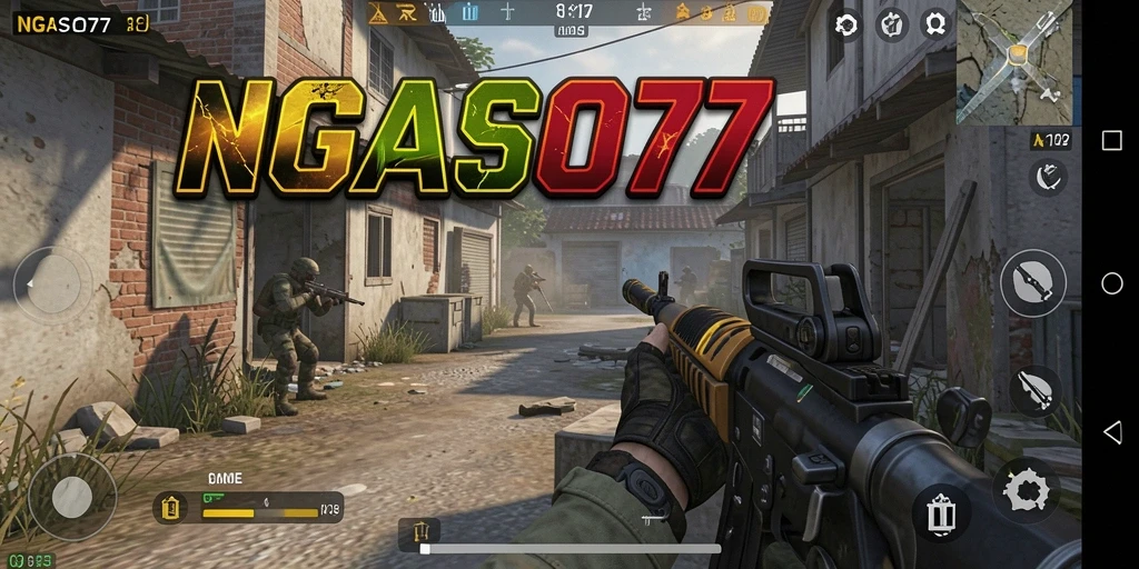 Gameplay seru di NGASO77 dengan aksi tembak-menembak intens.