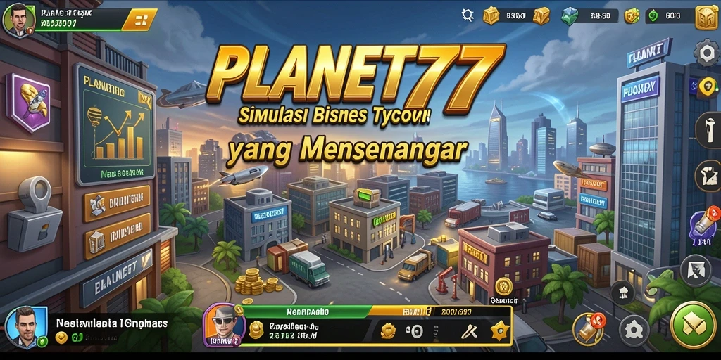 Tangkapan layar gameplay yang menunjukkan pengelolaan bisnis Tycoon.