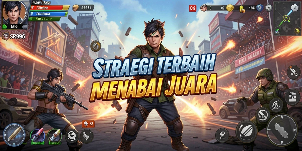 Tampilan gameplay SR996 yang menegangkan dalam pertempuran strategi.