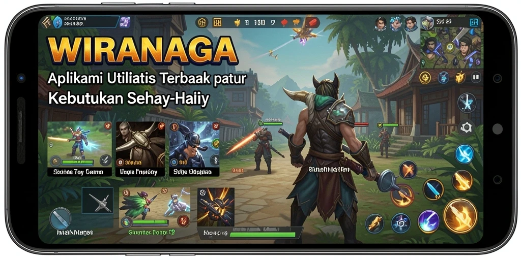 Tampilan antarmuka utama aplikasi WIRANAGA yang memudahkan pengguna.